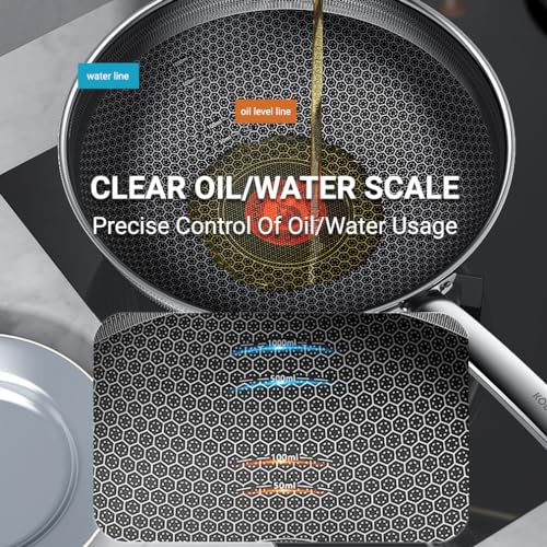 KBH-KGH-C32A-Nonstick-Frying-Pan-with-Lid-Honeycomb-Stainless-Steel-Wok-Suitable-for-All-Cooktops-32-CM126-INCH