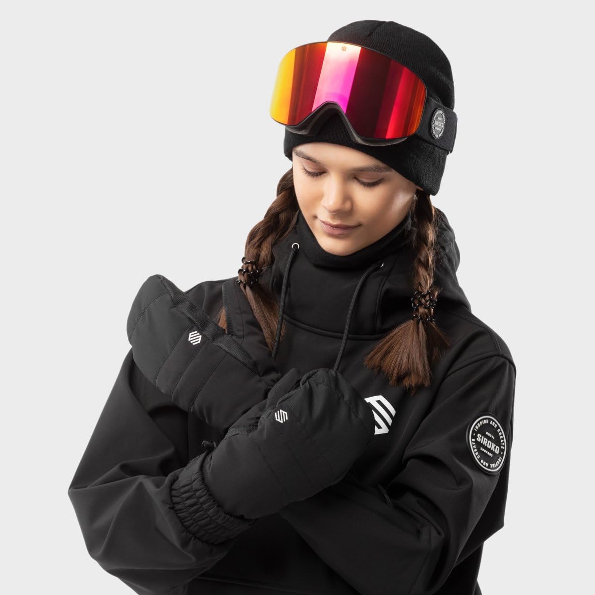 SIROKO - Moufles de Snowboard et Ski PITZTAL Black