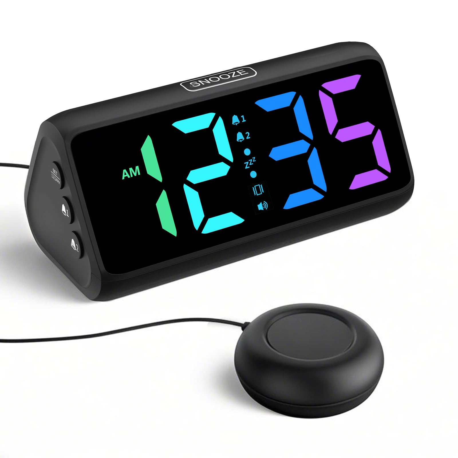 wecker vibration gehörlose Amazon.de: Wecker Laut für Tiefschläfer, Lauter Wecker mit Vibration,  Doppelalarm, RGB-Anzeige, 5 Helligkeitsstufen, 4 Lautstärken, Snooze,  Vibrationswecker für ältere Menschen Teenager Gehörlose Hörgeschädigte