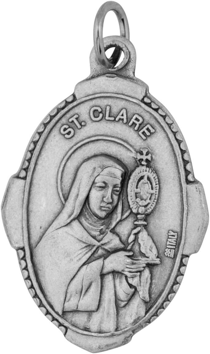 Venerare Traditional Catholic Saint Medal (Saint Clare)