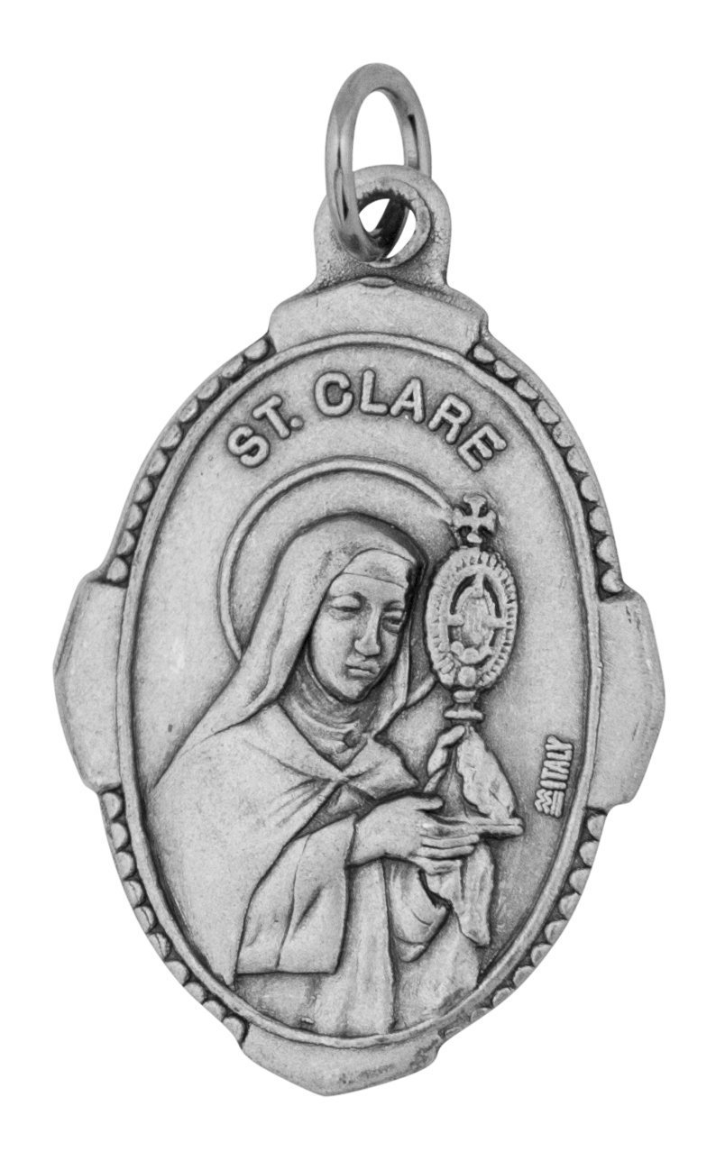 Traditional Catholic Saint Medal (Saint Clare)
