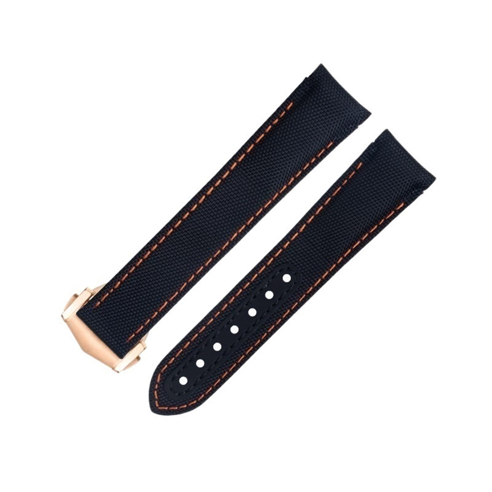 Bracelet Speedmaster en nylon gris 20mm courbé élégance chic - 8