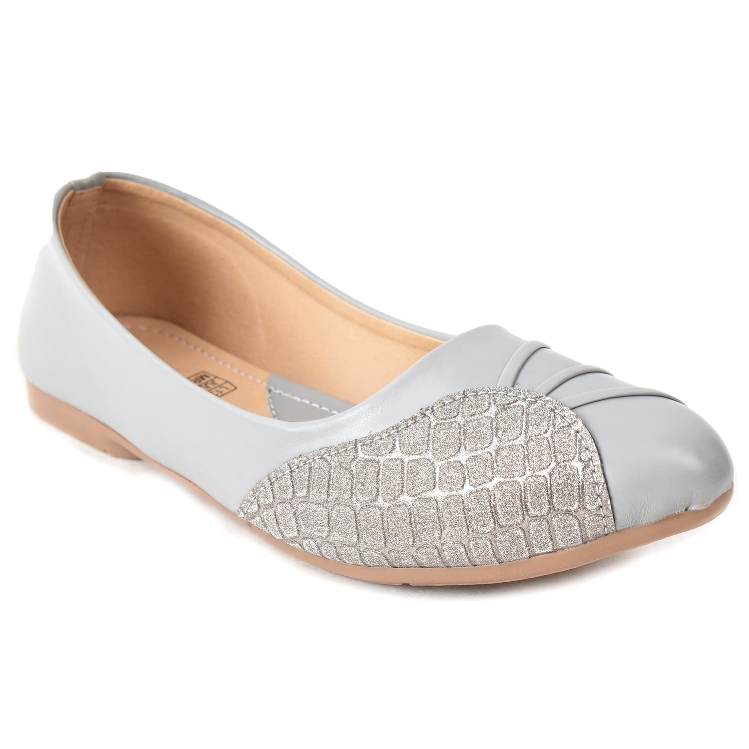 ELITE Fashionable Ballet Flat for Ladies (Numeric_4) Silver (B0BTMBWDML) Amazon Price History, Amazon Price Tracker