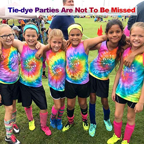 YRYM HT Large Tie Dye Kit for Kids and Adults - 239 Pack Permanent Tie Dye Kits for Clothing Craft Fabric Textile Party Group Handmade Project (Dye up to 60 Medium Adults T-Shirts!) - Thumbnail 7