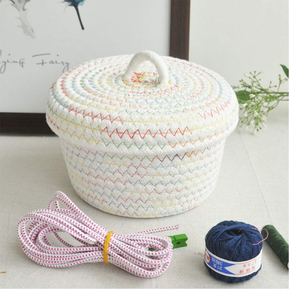 Baumwollseil Aufbewahrungskorb Regenbogen - Faltbar Für Spielzeug & Deko