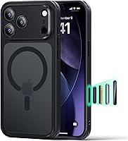Vista 119 de ESR Serie Cloud Funda para iPhone 15 Pro con MagSafe, soporta carga magnética, delgada, de silicona líquida, absorción de golpes, protección