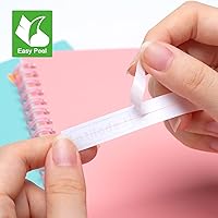 Vista 4 de Labelife TZe-221 TZe221 - Cinta de repuesto para rotuladora Brother P Touch de 0.354 in, cinta TZe TZ de 0.354 in 0.35 laminada blanca para Brother