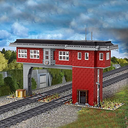 Technik Bausatz, Mould King 12009, 1809 Klemmbausteine Signalturm der Eisenbahn Custom Bausteine Kompatibel mit Lego Zug – Bild 3
