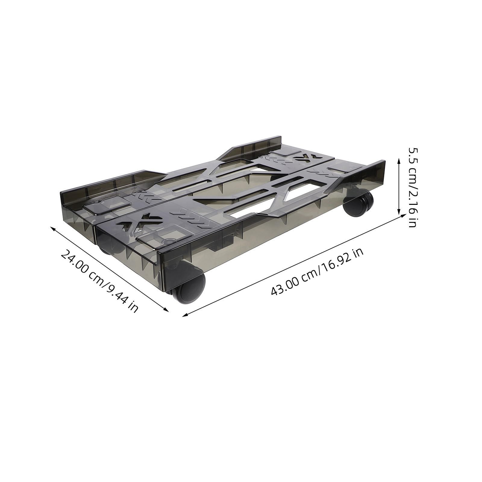 Verstellbarer Computerständer mit Rollen für Tower, 24-28 cm