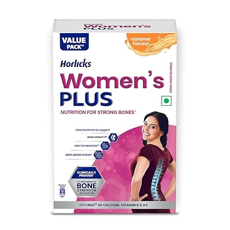 Horlicks Women's Plus Caramel Carton, 750 g , Nutrients for Strong Bones