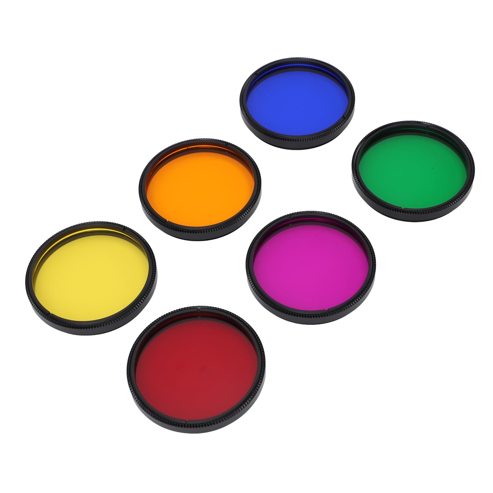 6 Colori Filtro Telescopio Set da 2 Pollici Filtri per Oculare con Thread M48x0.75mm per Osservazione Planetaria Lunare Migliorare la Risoluzione della Definizione