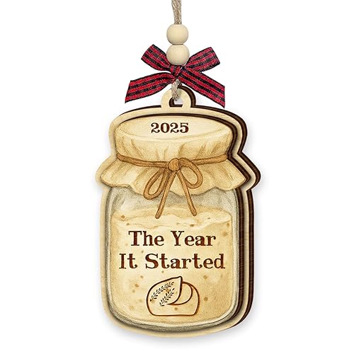 Sourdough Christmas Ornament 2025 - Sourdough Gifts for Women, Men,