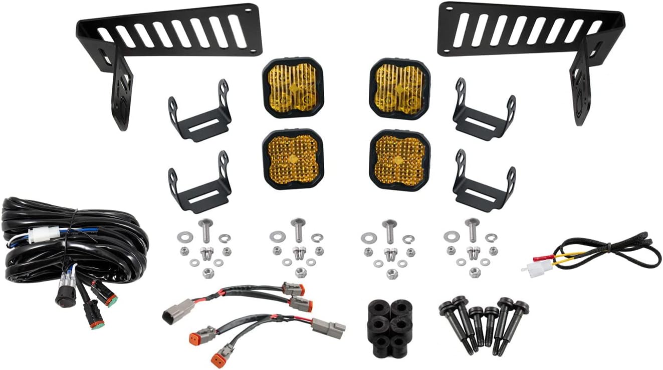 Diode Dynamics Cowl Mount LED Brackets compatible with Jeep JL Wrangler 2018-2026