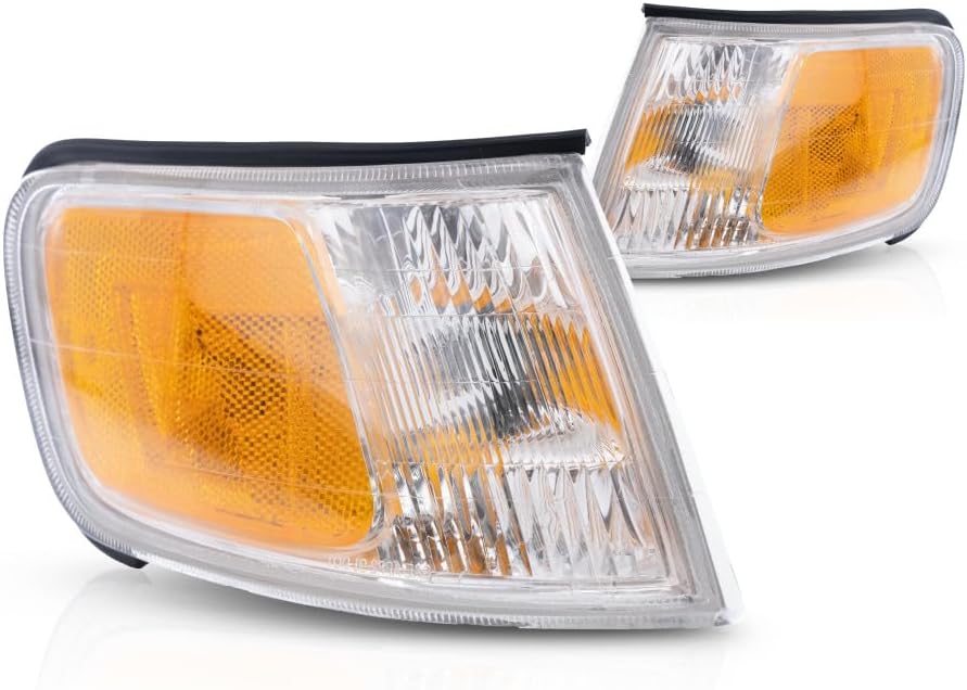For 1994-1997 Honda Accord Side Marker Light Driver And Passenger Side | Pair | w/Bulbs DOT Certified For HO2551109, HO2550109 | 34300-SV4-A02, 34350-SV4-A02