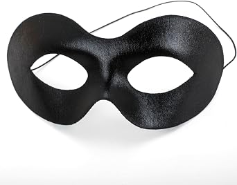 Black Masquerade Mask for Men and Women, Venetian Style Costume Mask, Elegant Eye Mask for Masquerade Ball, Carnival, Prom, Halloween Party, Mardi Gras Accessories