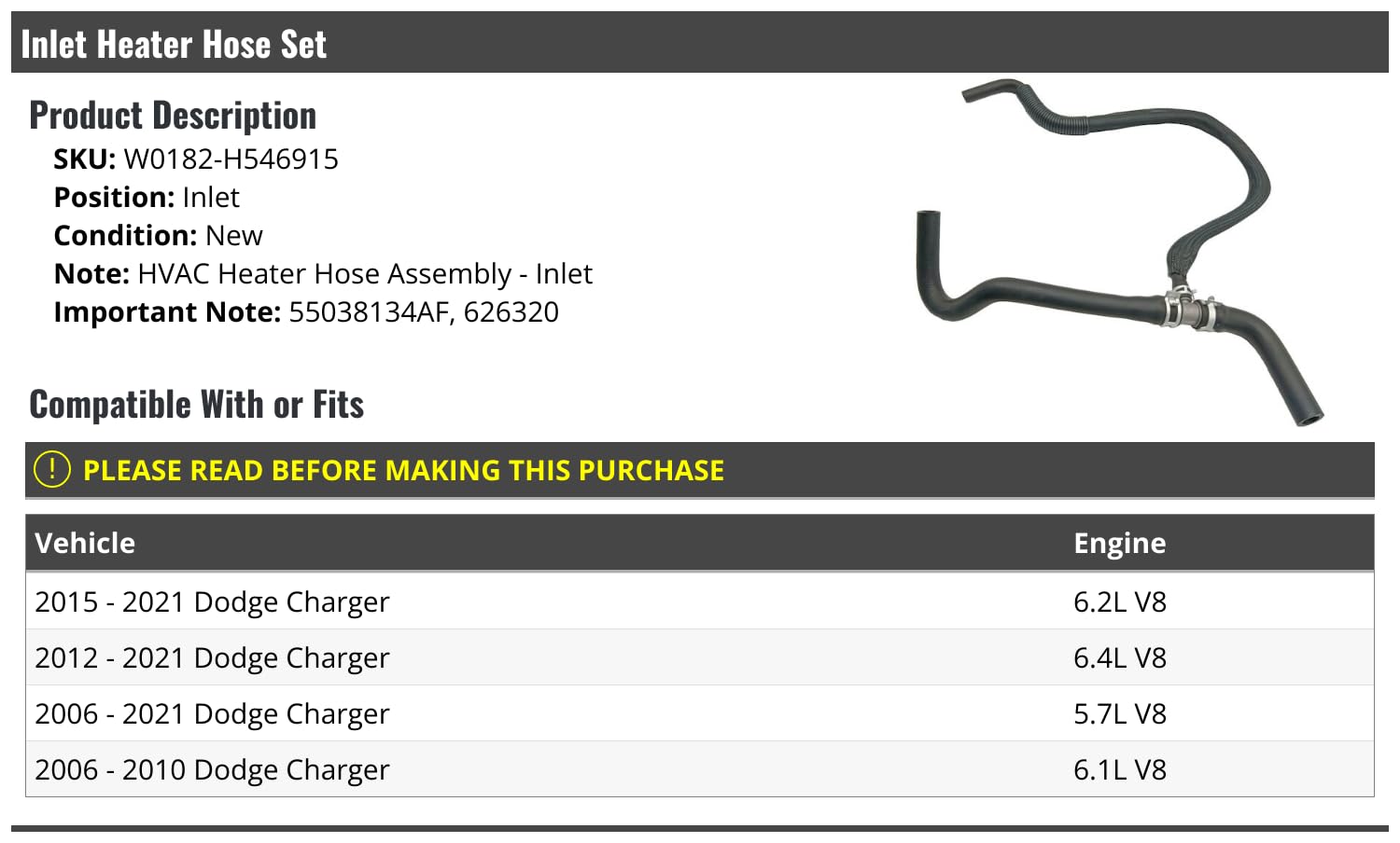 Amazon.com: Marketplace Auto Parts Inlet HVAC Heater Hose Amazon.com: Marketplace Auto Parts Inlet HVAC Heater Hose