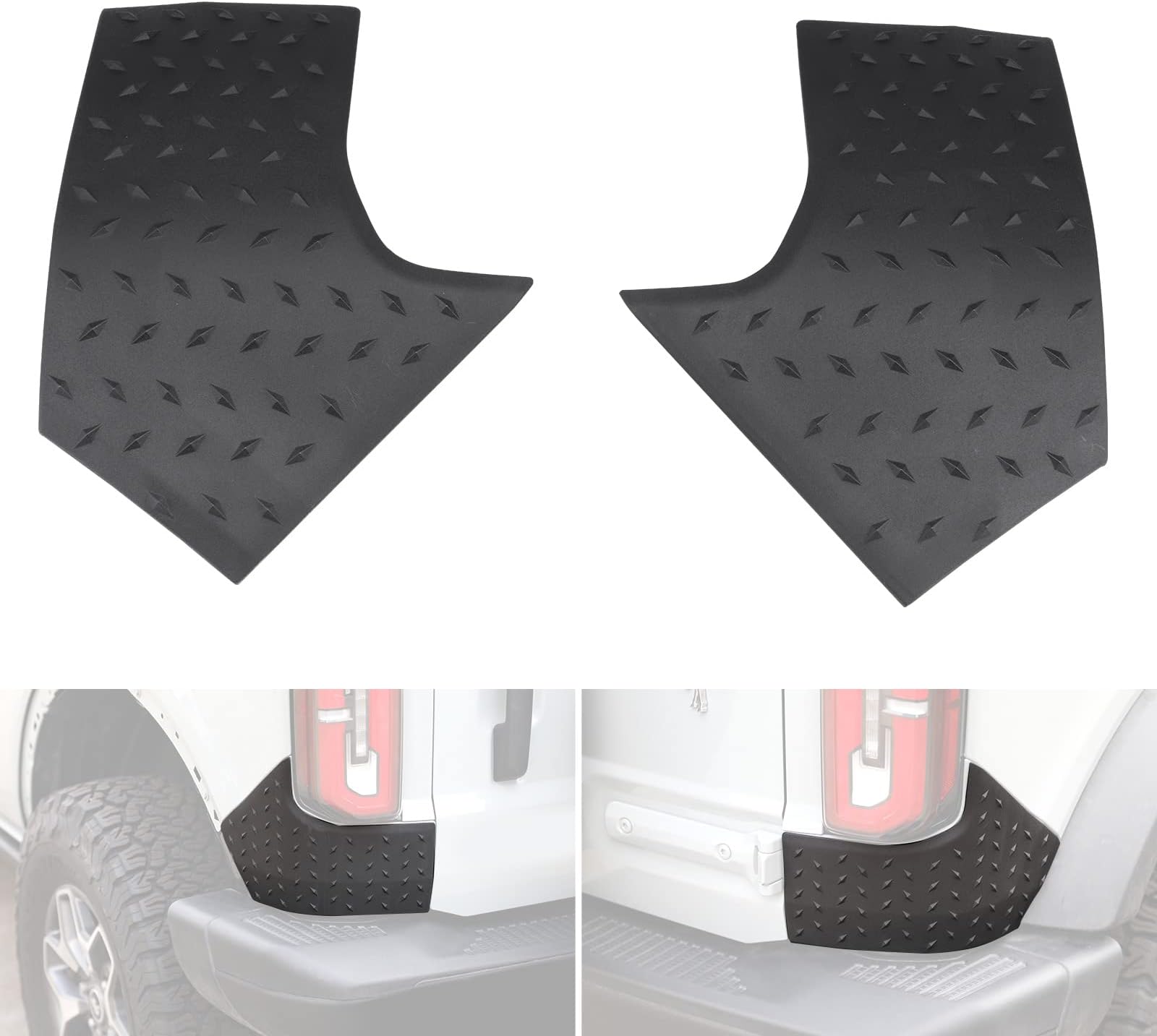 HAKA TOUGHRear Anti-Scratch Corner Edge Guard Protector Trims Cover Compatible with for Ford Bronco 2/4 Doors Accessories 2021 2022