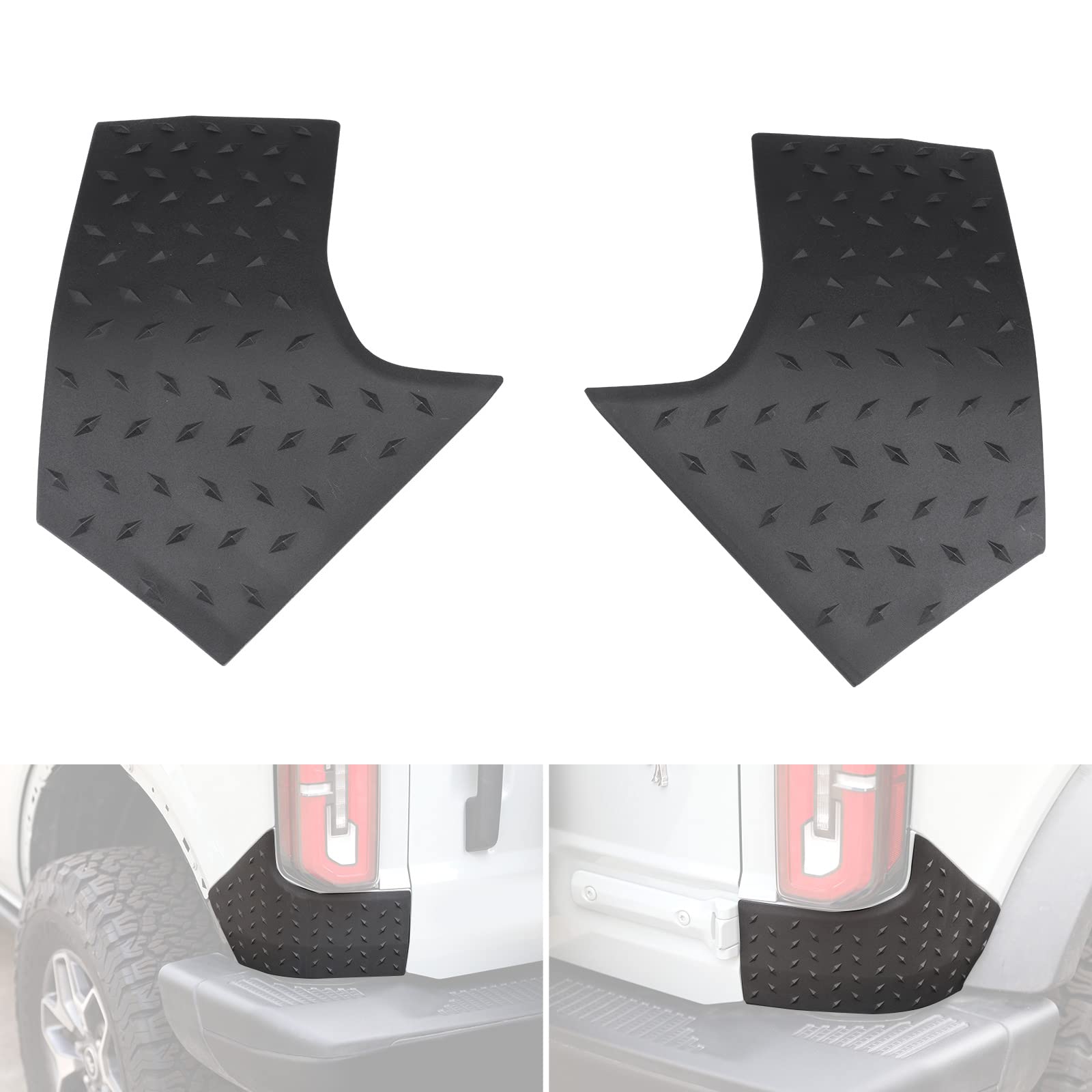 HAKA TOUGHRear Anti-Scratch Corner Edge Guard Protector Trims Cover Compatible with for Ford Bronco 2/4 Doors Accessories 2021 2022