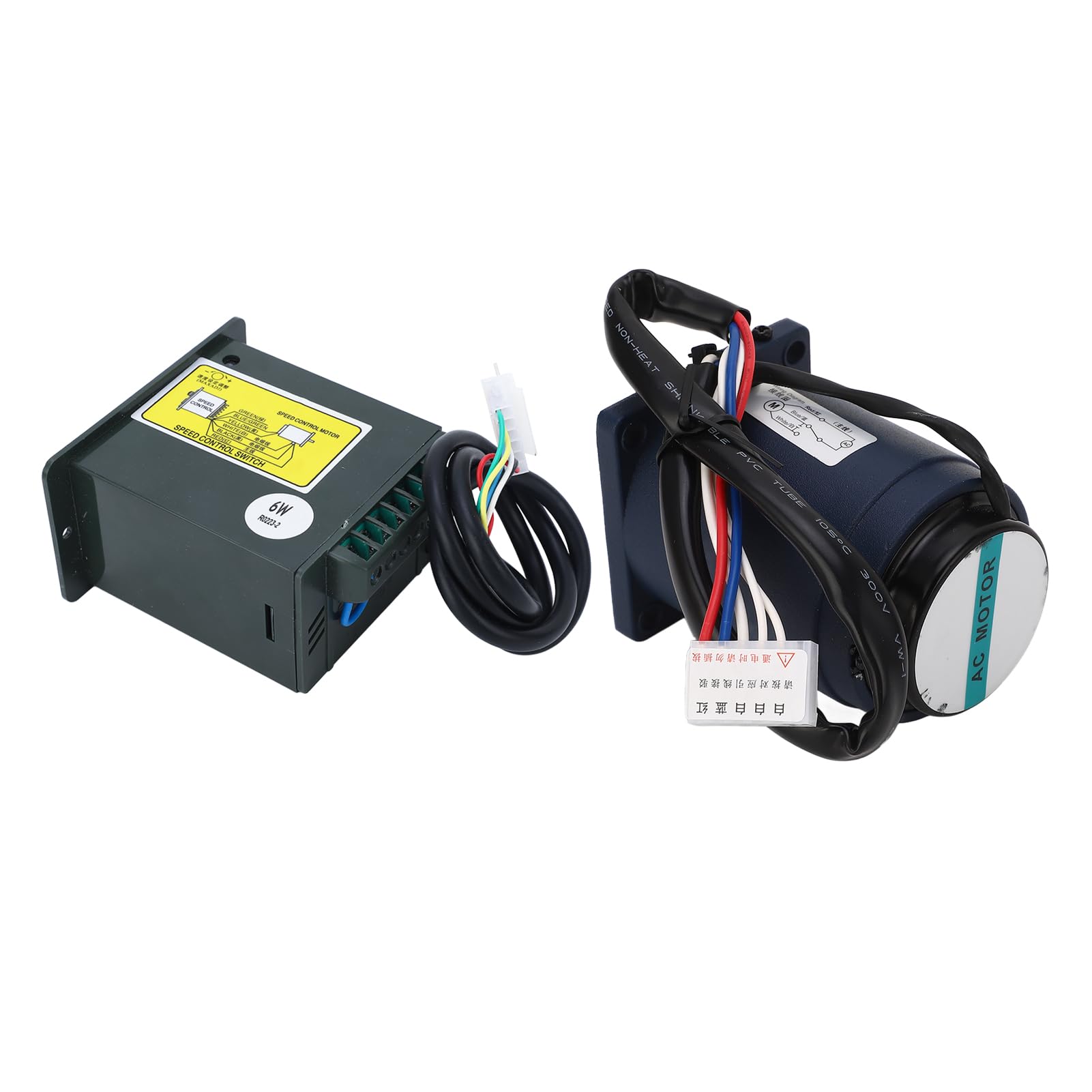 6W Silnik Reduktora Biegów z Regulatorem Prędkości Jednofazowy Elektryczny Silnik z przekładnią Regulowany Kontroler Motoreduktor Gubernatora (2800R na minutę (od 10 do 2800 obr./min))