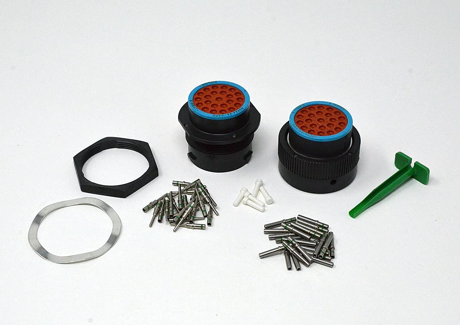 Kit De Connecteurs Cloisonnés 29 Broches HDP20 - Contacts Cuivre Pour Fils 12-16-20 AWG, Nylon Noir, Fabriqué Aux USA