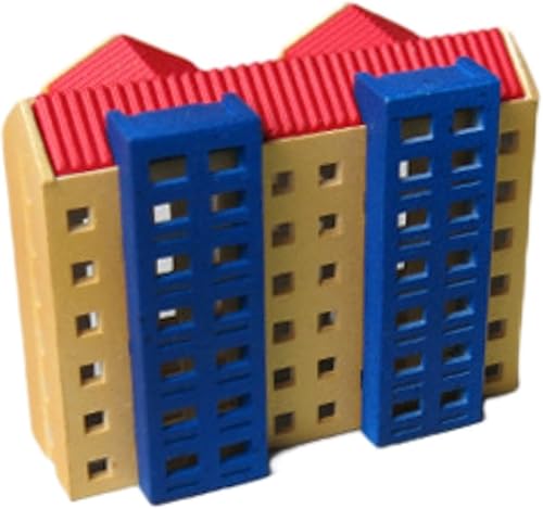 Miniatura 7 de Diorama Edificio de ciudad moderna 1500 Materiales de paisaje de construcción Decoraciones de simulación Accesorios de fotos Exhibición Ferrocarril