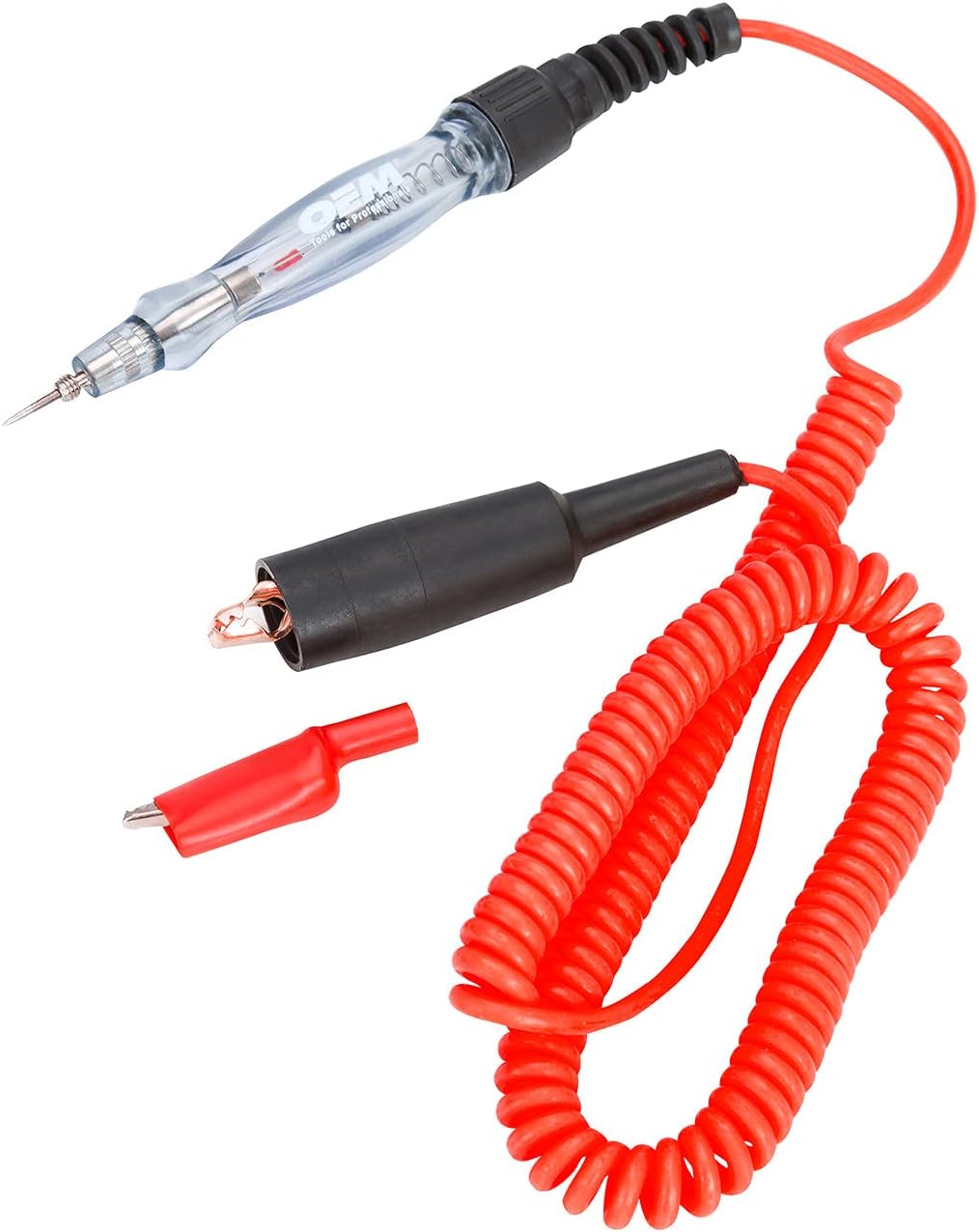 OEMTOOLS 25936 Mini Circuit Tester for 6 Volt and 12 Volt Systems, Open Circuit Finder, Ground Testing Tool, Includes Automotive Probe and Bright Light Bulb