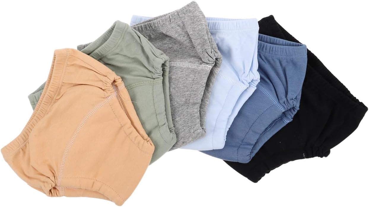 VANZACK 6Pcs Soft Leakproof Training Pants for Boys Breathable Cotton Potty Training Shorts Stylish Design for Easy Use for Newborns Assorted Color