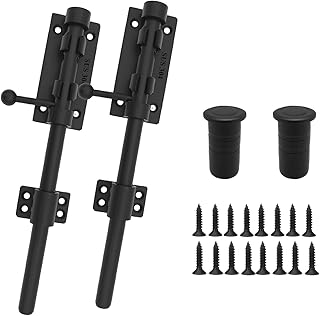 Schieberiegel Torverschluss 304 Edelstahl Schiebetürschloss Extra Dicker Riegel Riegel Schwerlast Sicherheitsschloss für Holzzäune, Scheunentore, Schuppen, Haustier- & Kindersicherheit