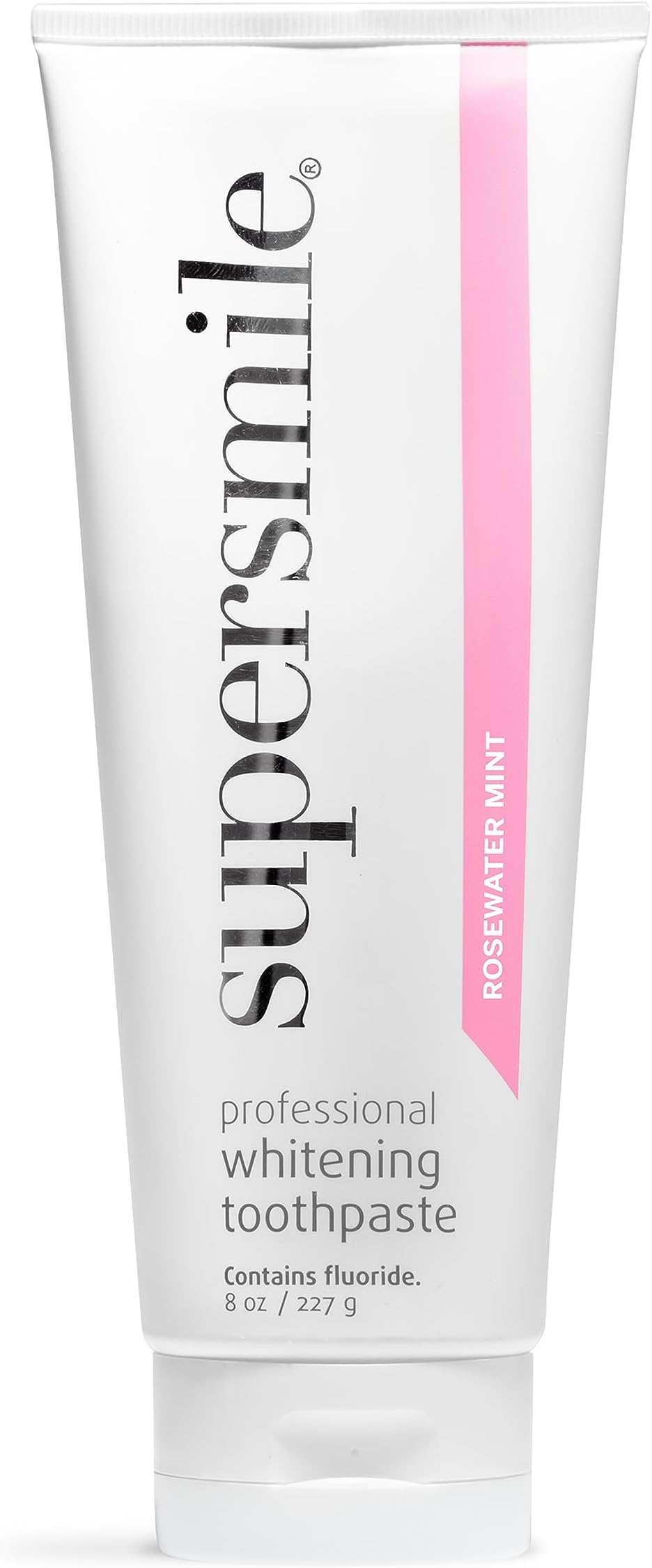 Supersmile Professional Teeth Whitening Toothpaste with Fluoride, Rosewater, 8 oz
