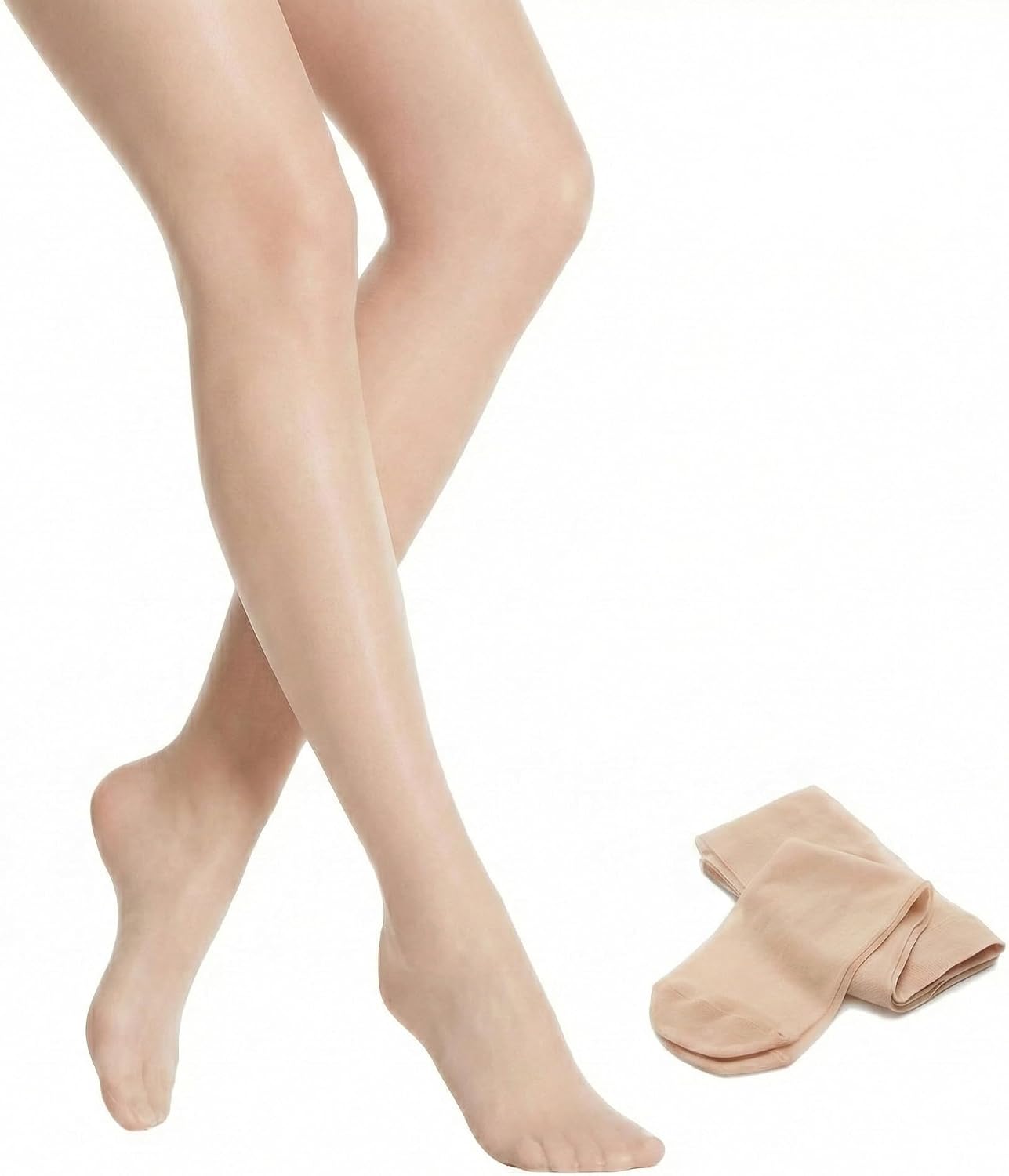 UV Protection Sheer Pantyhose - Skin-Perfecting Nude Tights for Women - Ultra-Thin Sun Protection Stockings - Anti-Snag Reinforced Toe - Lightweight Breathable Fair Skin Flawless Sheer Tights