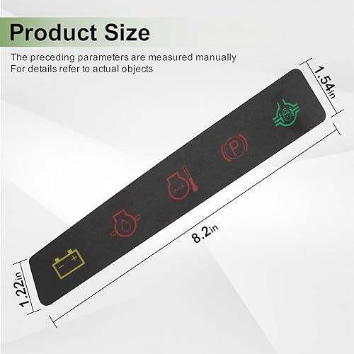 Miniatura 3 de M117670 - Calcomanía para panel de salpicadero, etiqueta indicadora de panel de instrumentos compatible con vehículos utilitarios John De-ere 4X2,