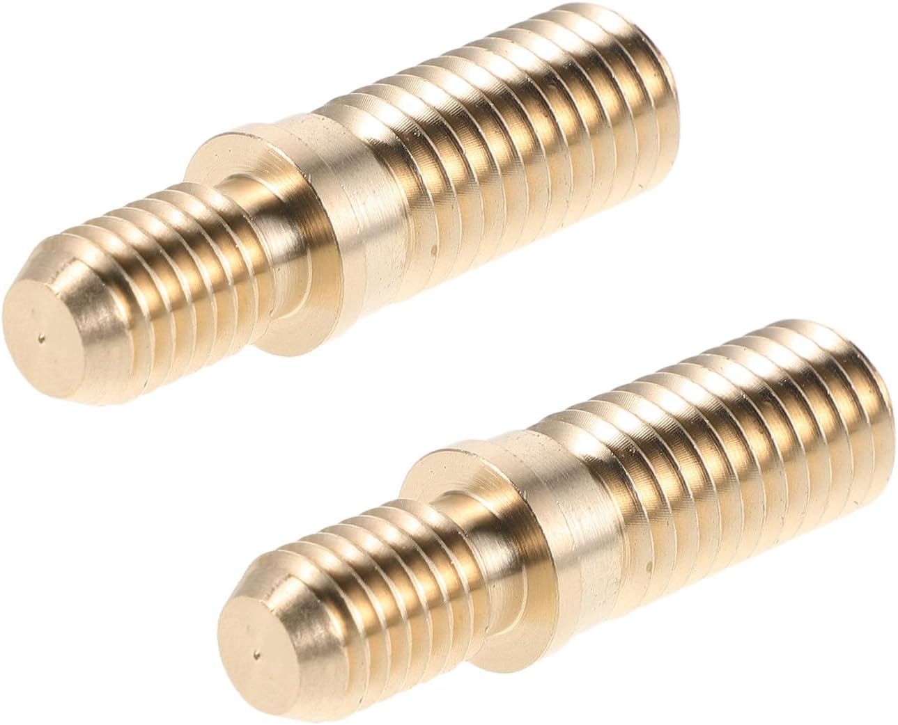 2pcs Billiard Cue Extension Screws Copper Brass Pool Cue Joint Connecting Screws for Reliable Fixation and Adaptive Length Suitable for Intense Matches and Professional Snooker