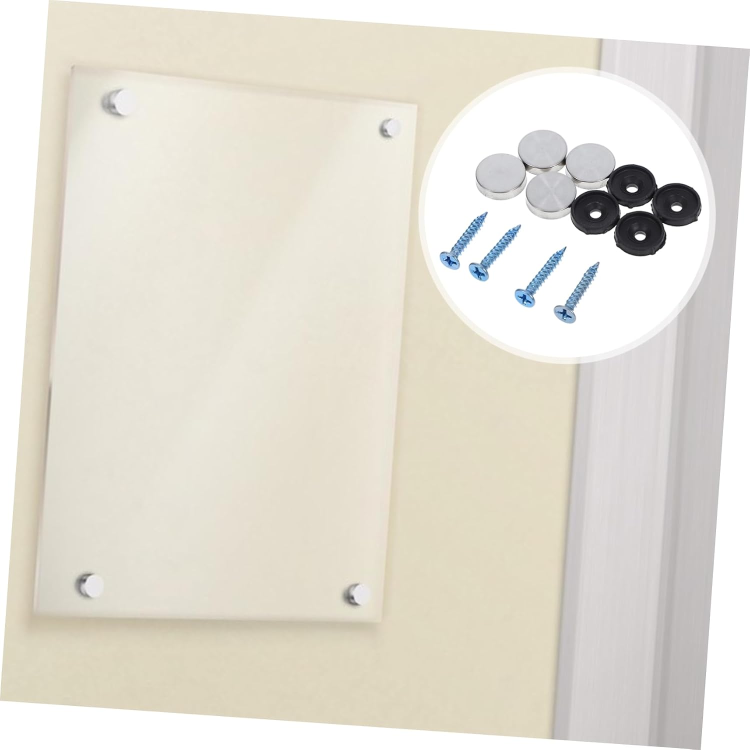 Mirror Screws with Decorative Caps Stainless Steel 100pcs for Glass Signs