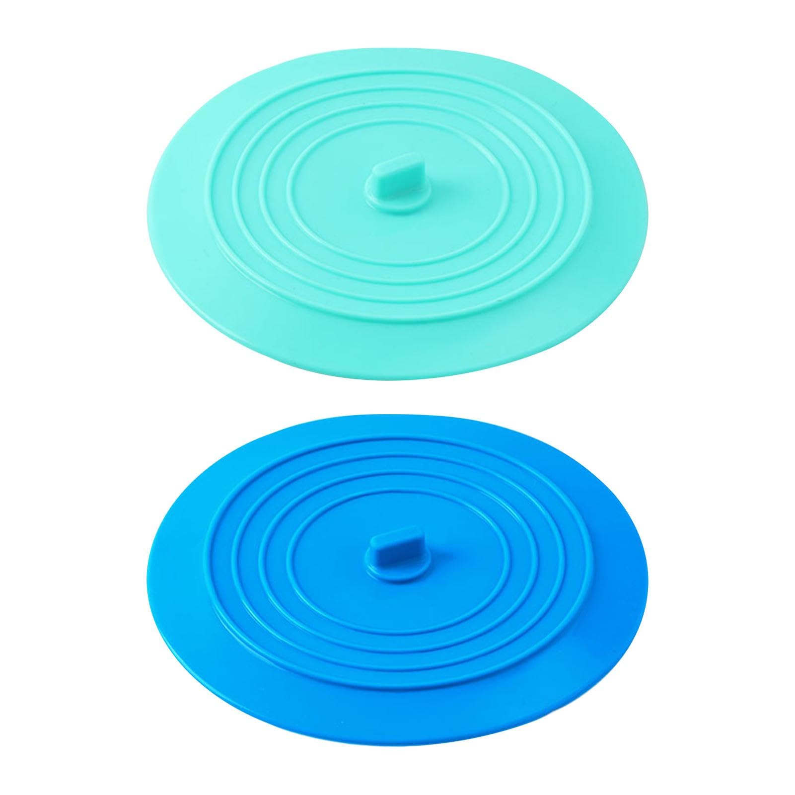 2PCS Silicone Tub Stopper, 6 Inches Universal Sink Plug, Drain Plug, Bath Stoppers, Silicone Drain Stopper Cover for Sink, Basin, and Tub, Non-slip, Leak-Proof and Easy-Clean