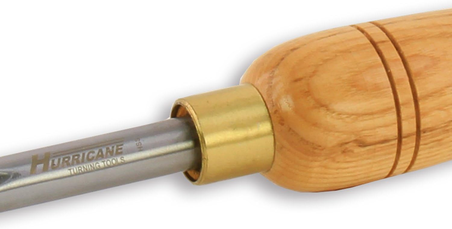 Hurricane Turning Tools, HTT-101, High Speed Steel, 1/2" Bowl Gouge (3/8" Flute) for Woodturning