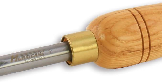 Fresa Bowl Gouge de acero rápido 1/2" para torneado de madera miniatura 3