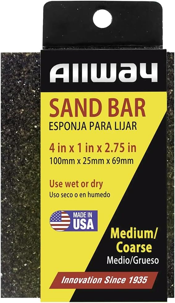 300-Pack of 4 x 1" x 2-1/2" Allway MC Medium/Coarse Grit Sanding Sponge
