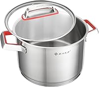 Vista 10 de NANFANG BROTHERS Olla de acero inoxidable de 5 cuartos de galón con tapa de vidrio, olla antiadherente de núcleo de cobre de grado alimenticio 316