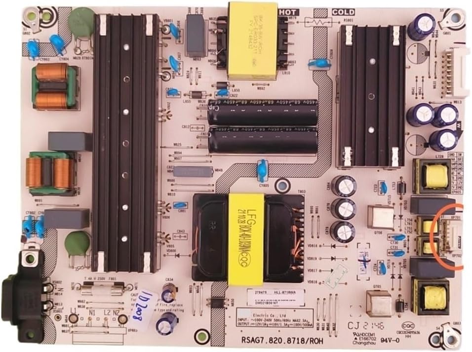 RSAG7.820.8718/ROH HLL-8718WA TV Power Supply Board Accessories，Compatible For 65 Inch 65A7GV 65E3F 65A52F TV Repair Parts