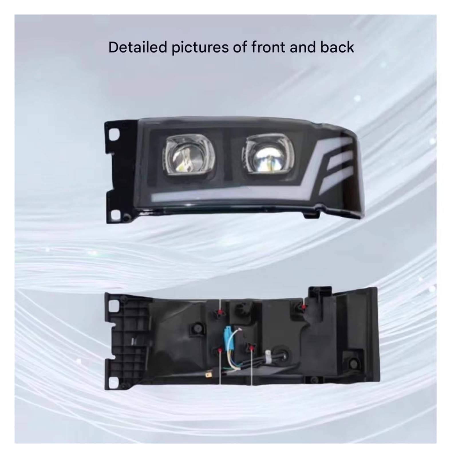 Fari Fanali Anteriori 1 Pezzo 24 V LED Completo Per Camion Faro 1446588 1474658 Per SCANIA G440 G400 G450 P410 R420 Pesante Modificato(Sono partiti)