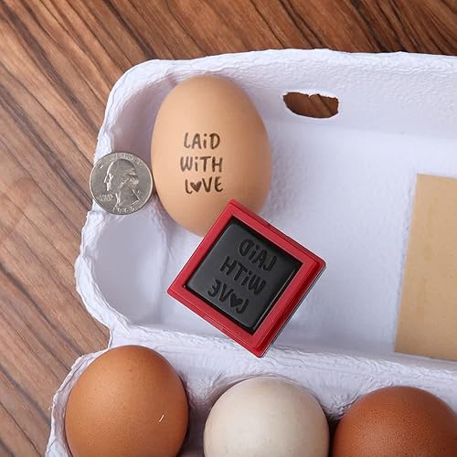 Miniatura 2 de PrudoPex Sello de huevo para huevos frescos, sello de huevo personalizado, sello personalizable para huevos frescos de granja, huevo de pollo