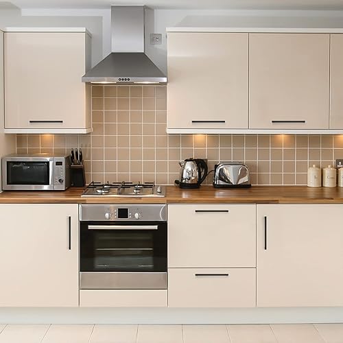 Miniatura 5 de Ravinte Paquete de 18 manijas cuadradas de gabinete de cocina de 8-45 pulgadas, color negro mate, tiradores de cajón negros, accesorios de gabinete