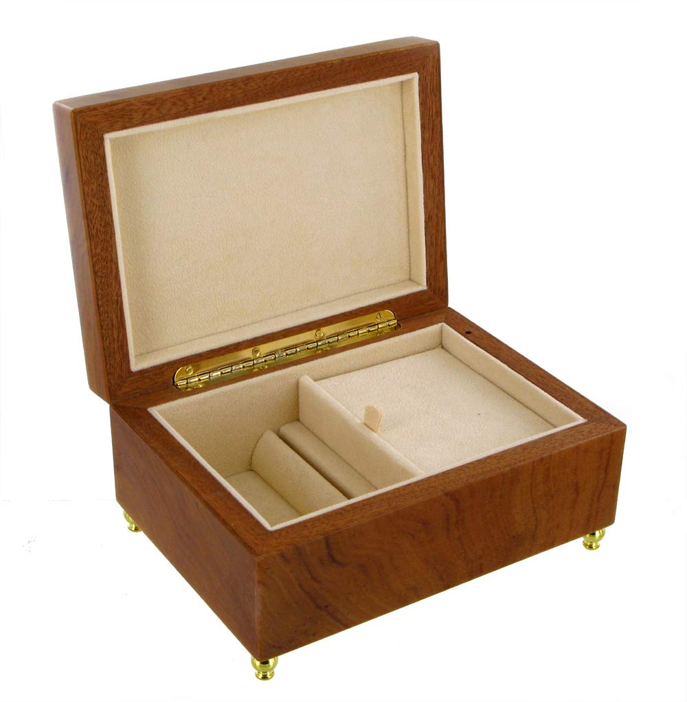 Caja de música para joyas / joyero musical de madera con mecanismo musical de resorte de 30 notas - El tema de Harry Potter - Hedwig's theme - Harry Potter y la piedra filosofal (John Williams)