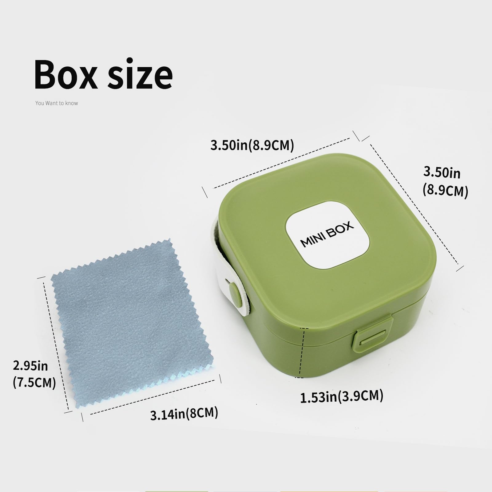 FuninCrea Joyero pequeño con espejo y 3 paños de limpieza para joyas, almacenamiento de joyas, maletín de viaje, joyero portátil para anillos, pendientes, pulseras, Blanco, Clásico