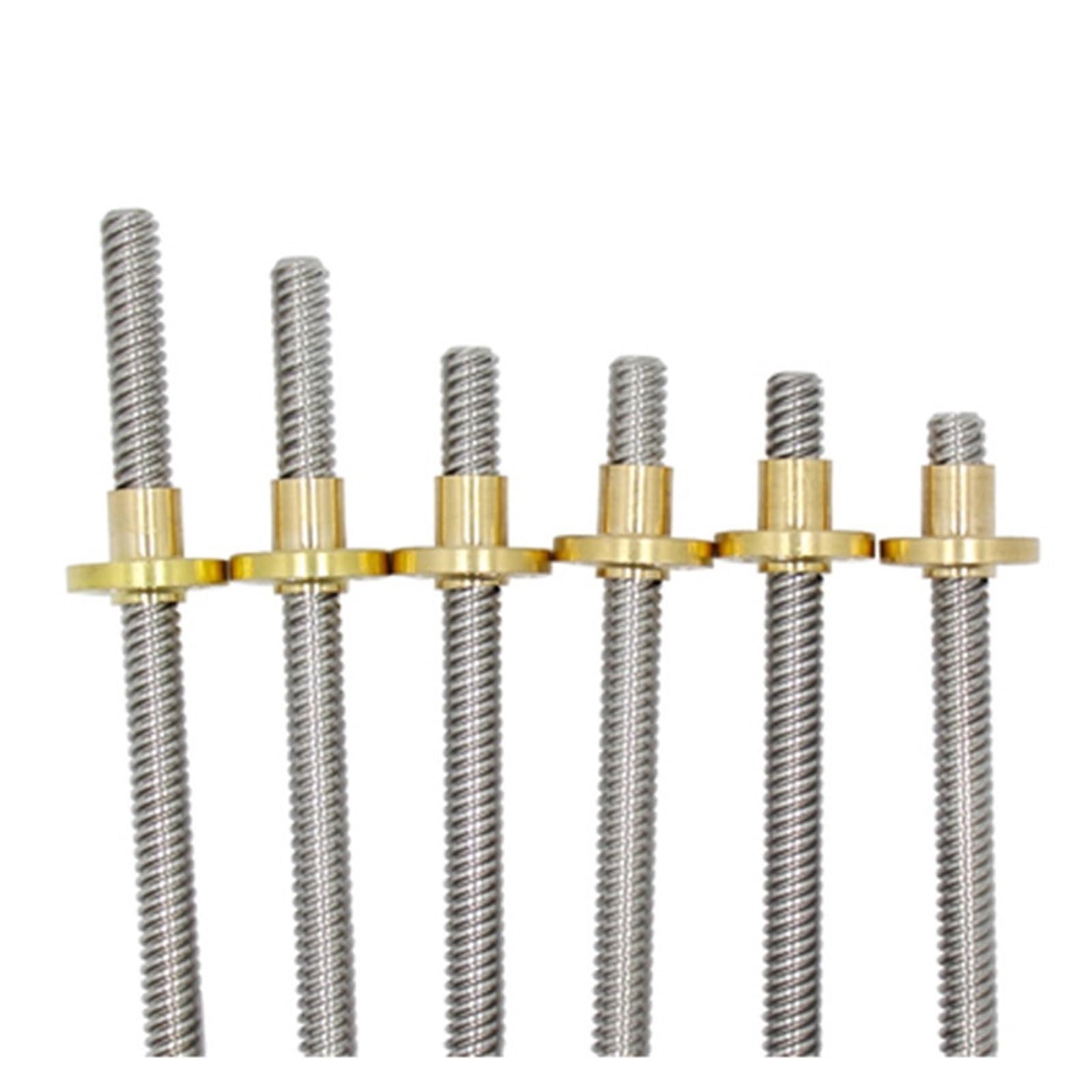 Metal Ball Screw nut end Processing 1pcs T8 Screw Screw Trapezoidal Screw Lead 16mm Screw with Nut(1000mm)