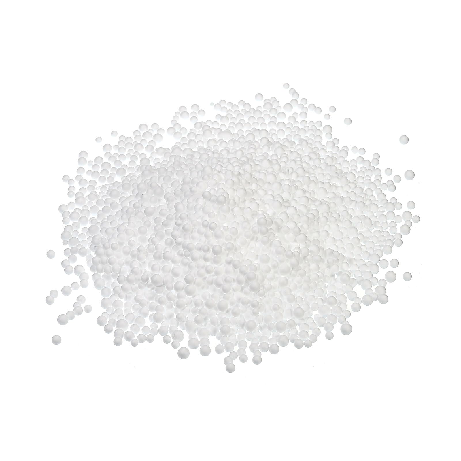 Bolas de espuma de 4 a 6 mm sourcing map para relleno de embalaje blanco opaco 12500 unidades