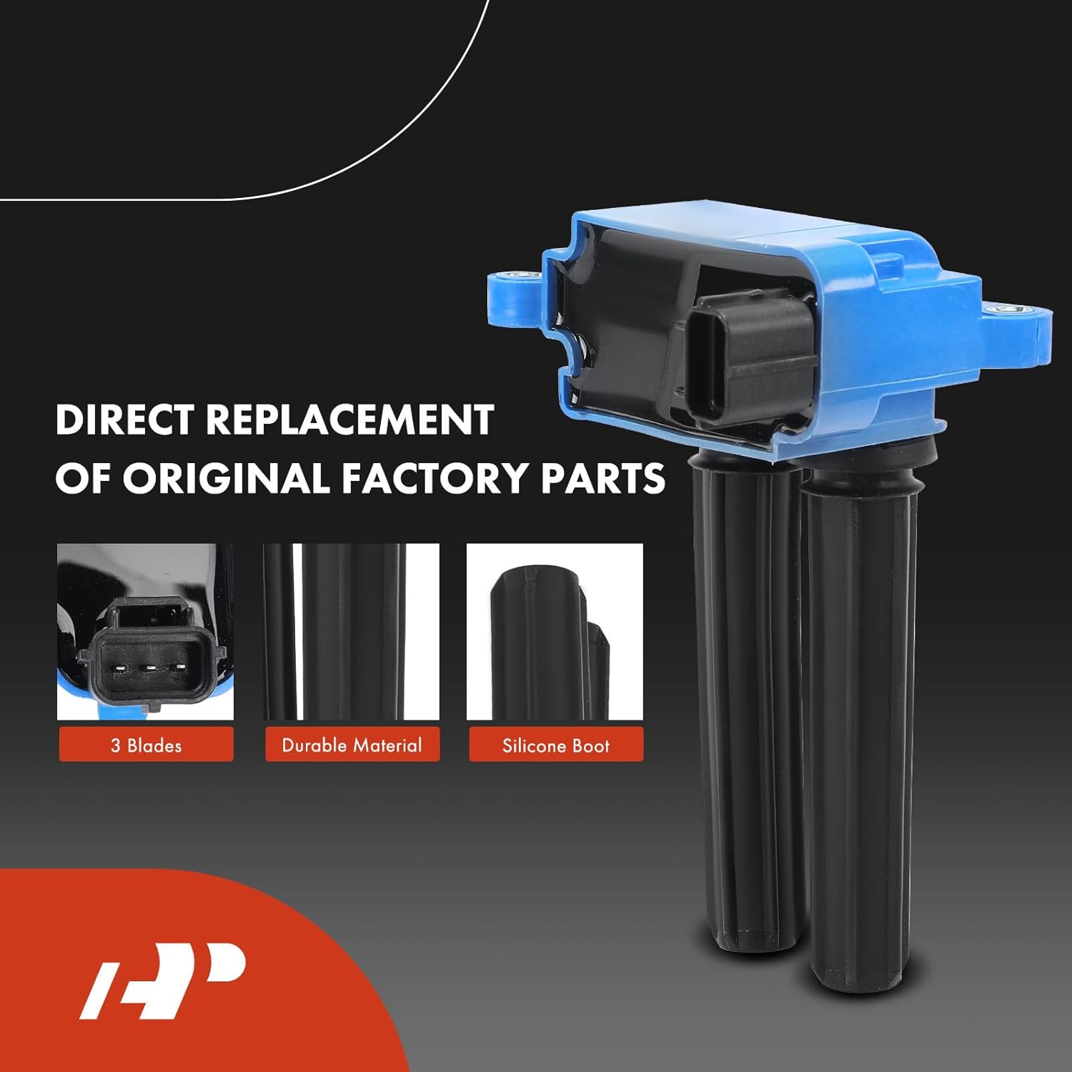 A-Premium 8x Ignition Coil Pack and 16x Iridium Spark Plugs Compatible with Ram 1500, 2500, 3500 & Jeep Grand Cherokee, Commander, Wagoneer & Dodge Charger, Durango, Challenger & Chrysler 300, Aspen