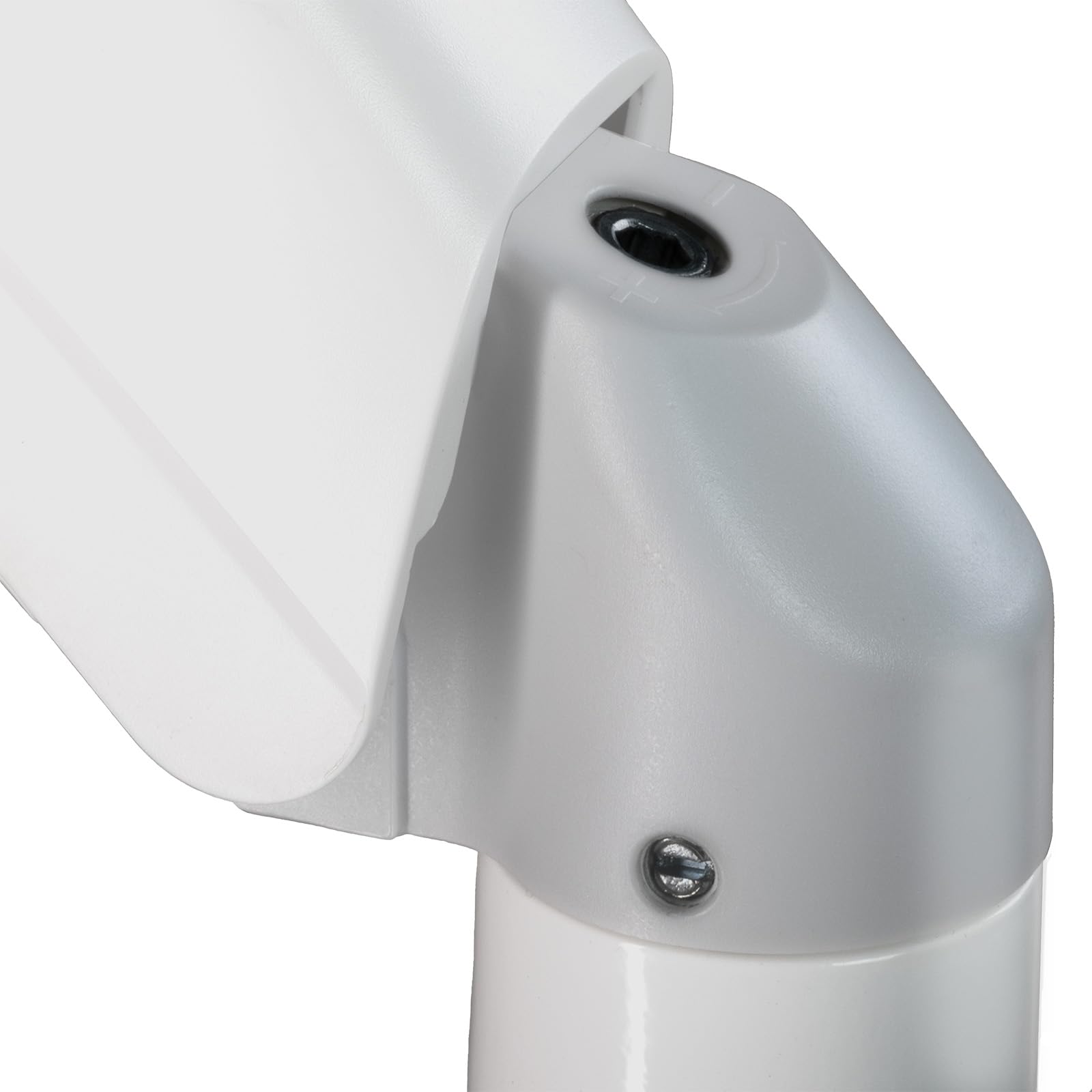 SilverStone Technology ARM26 SST-ARM26W - Braccio doppio per monitor, con molla meccanica e ampia regolazione, colore: Bianco