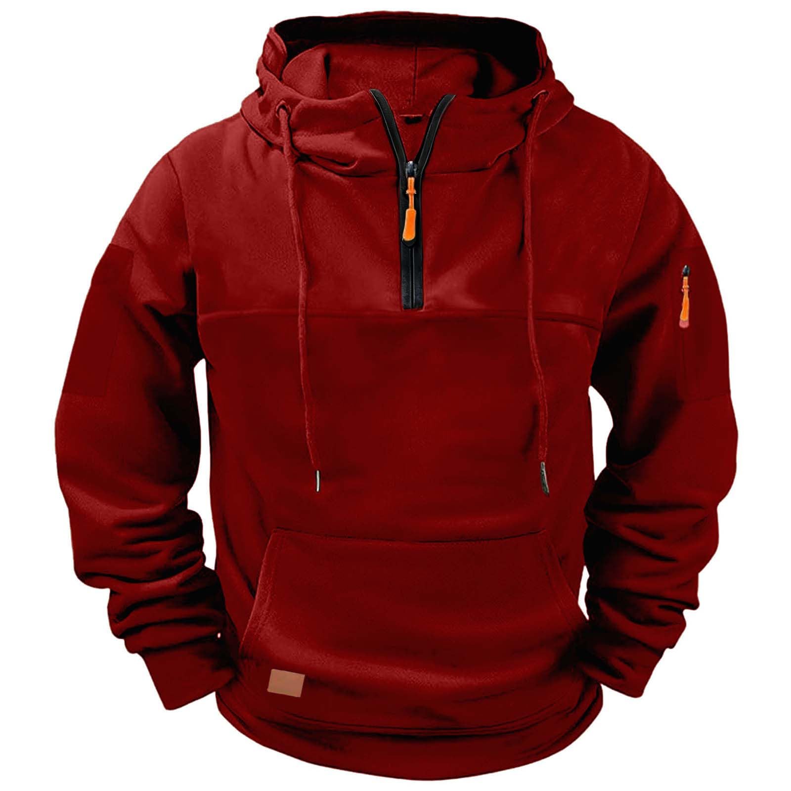 Huytertdr Men's Wine Hoody