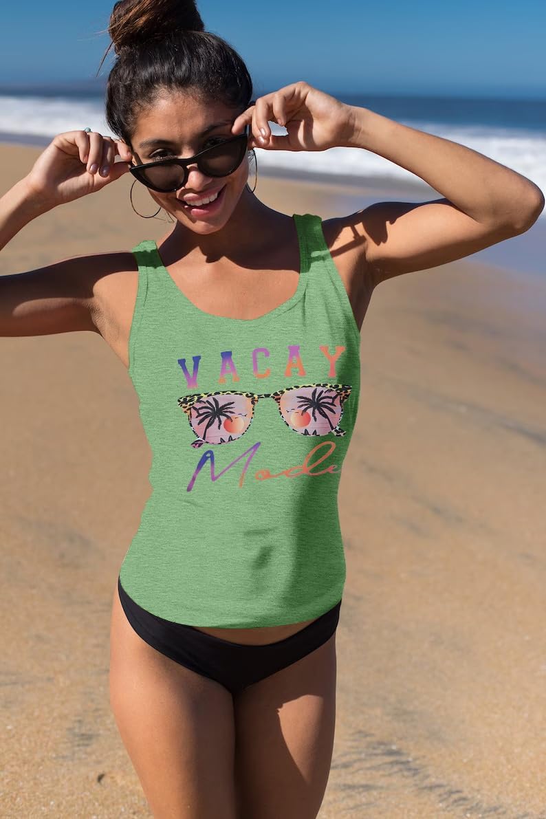 Vacay Mode Tank Top Women Summer Beach Tanks Hawaii Vacation Shirt Loose Sleeveless Casual Tee Top - Image 7